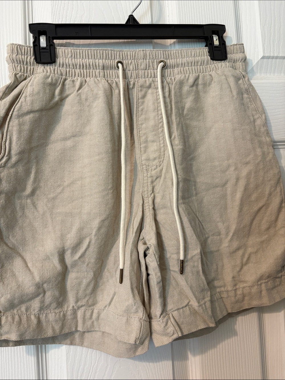 Nautica Men's Beige Drawstring Athletic Shorts